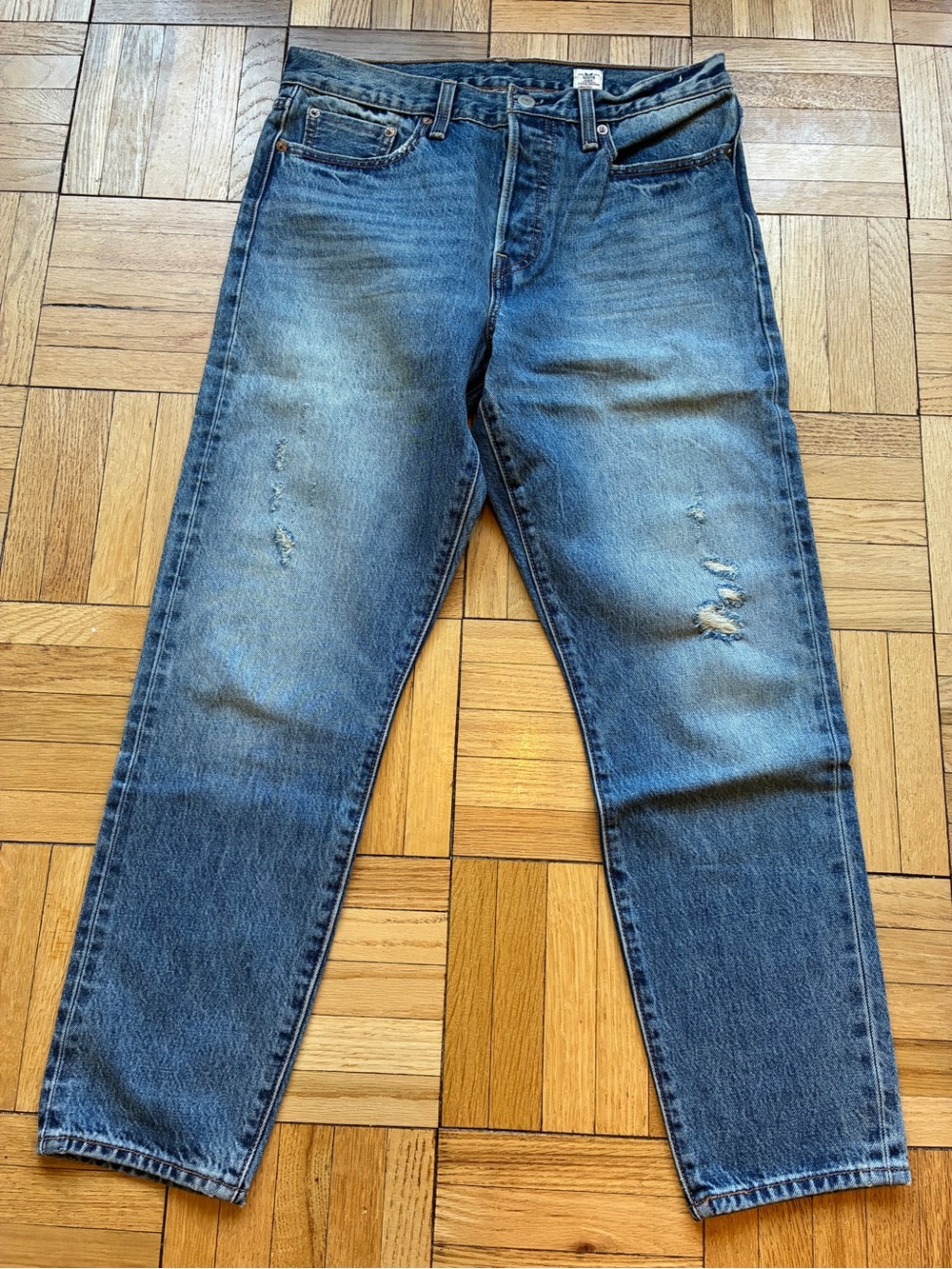 EUC Levi’s White Oak Cone Denim 100% Cotton Light Blue Straight Jeans